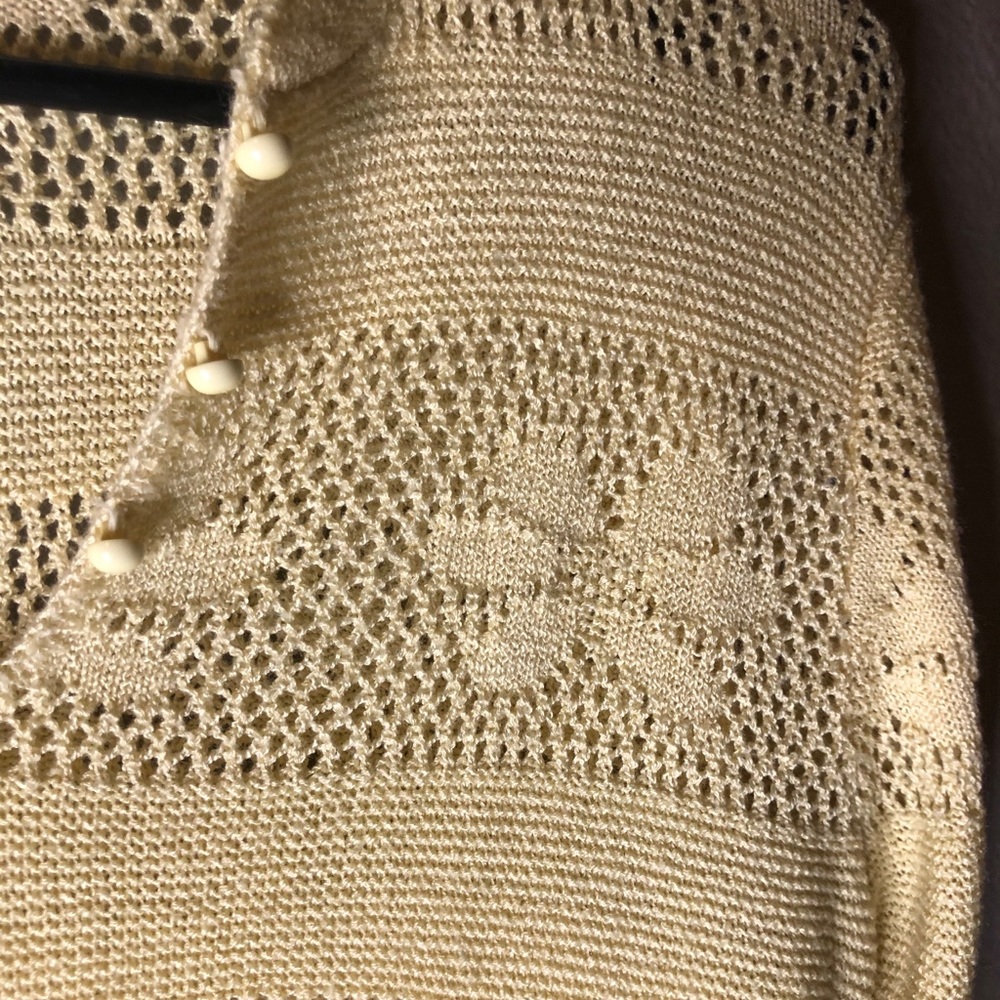 Yellow knit sweater